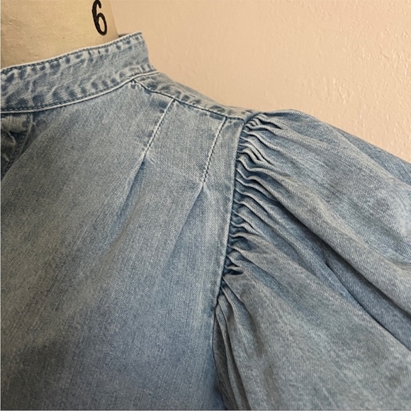 Frame Denim puff sleeve blouse - Picture 5 of 7